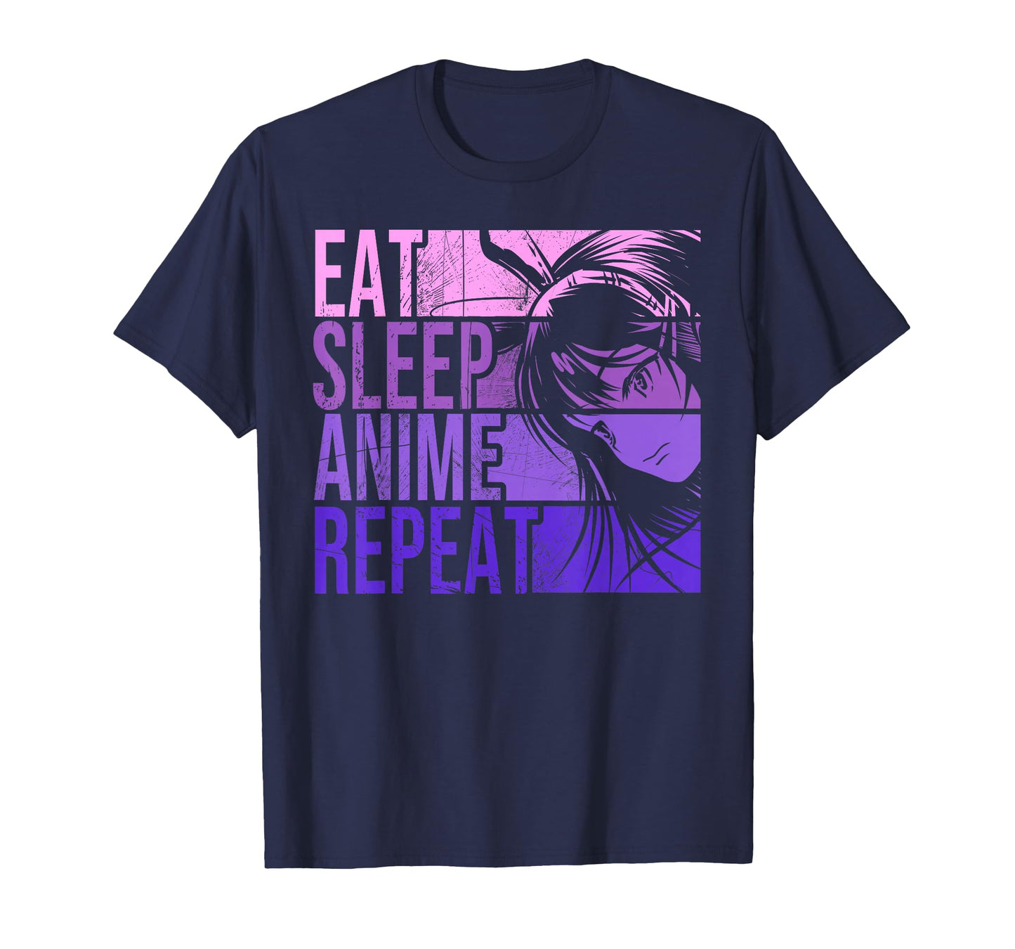 Eat Sleep Anime Repeat - Anime Lovers Gifts Idea Girls T-Shirt