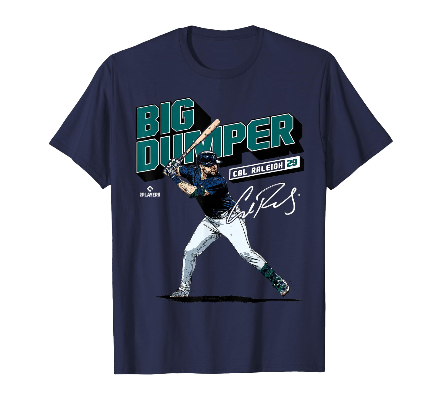 Cal Raleigh | Seattle MLB Baseball Players | MLBCRA205M T-Shirt