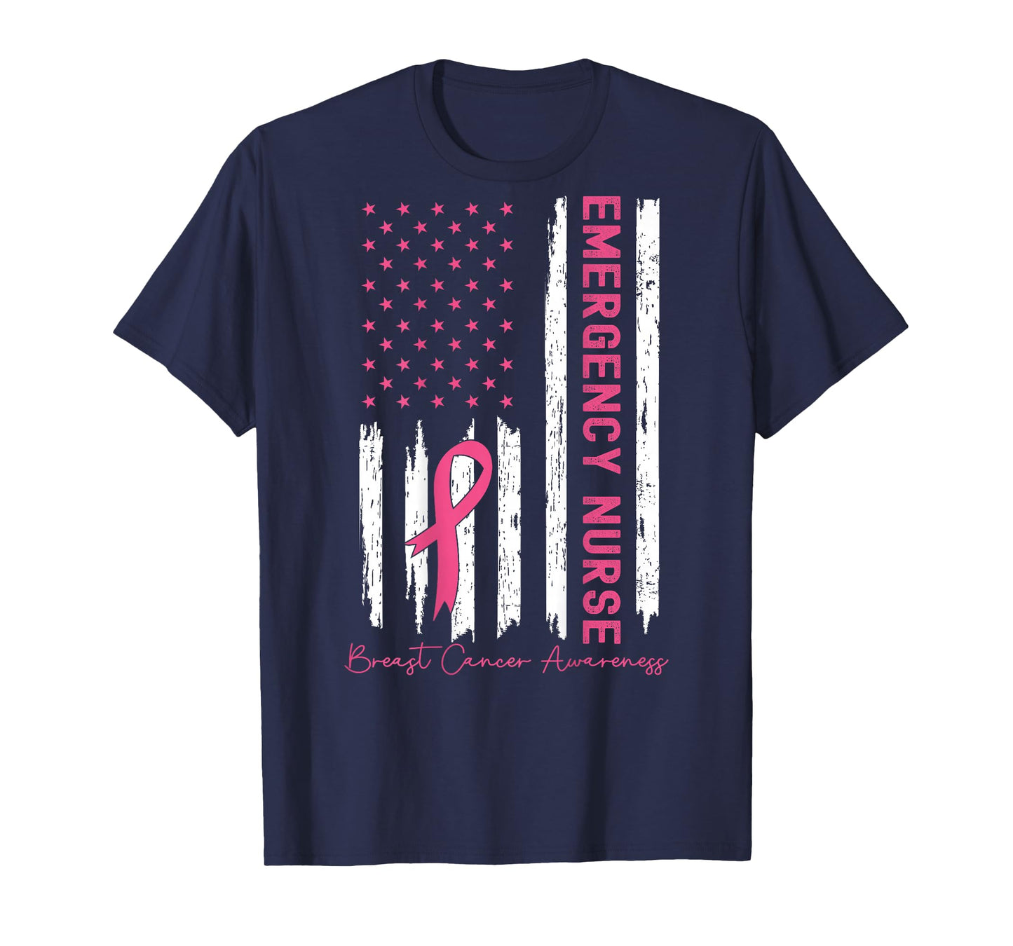 Emergency Department Breast Cancer Awareness ER ED Nurses T-Shirt