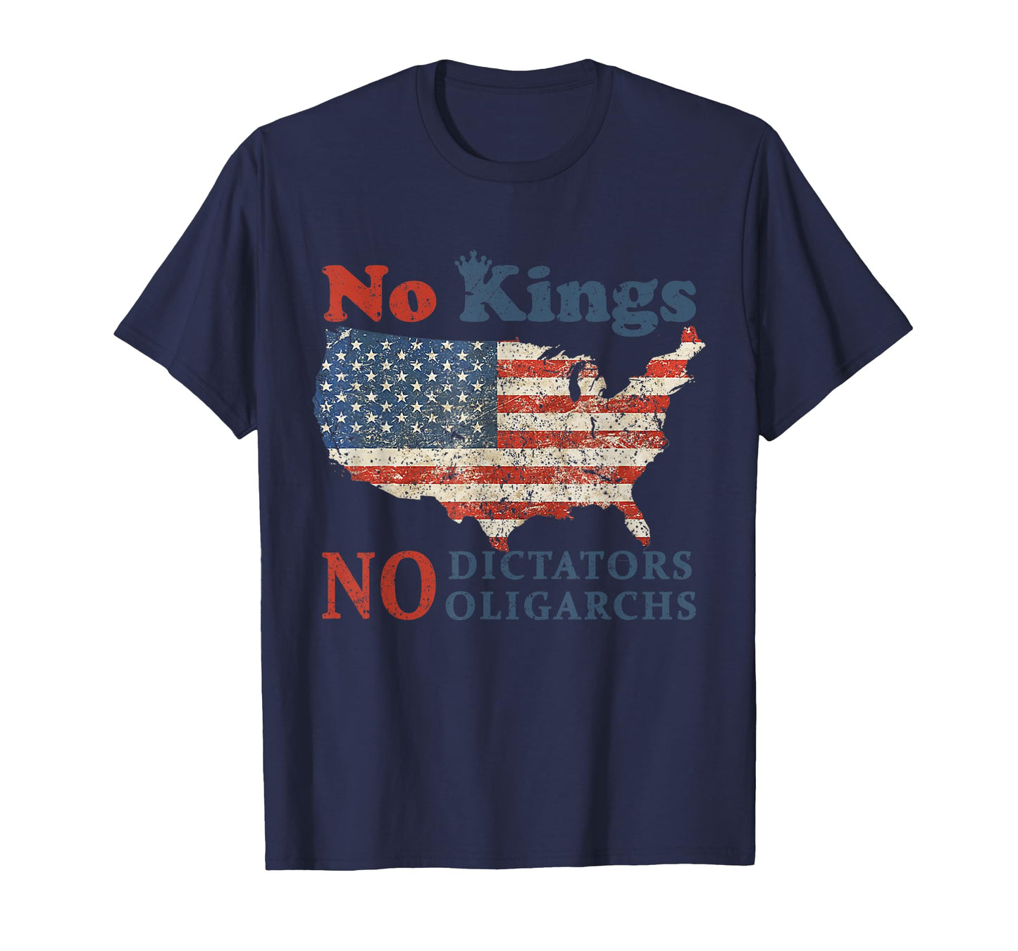 No Kings No Dictators No Oligarchs Anti Oligarchy Resist Tee T-Shirt