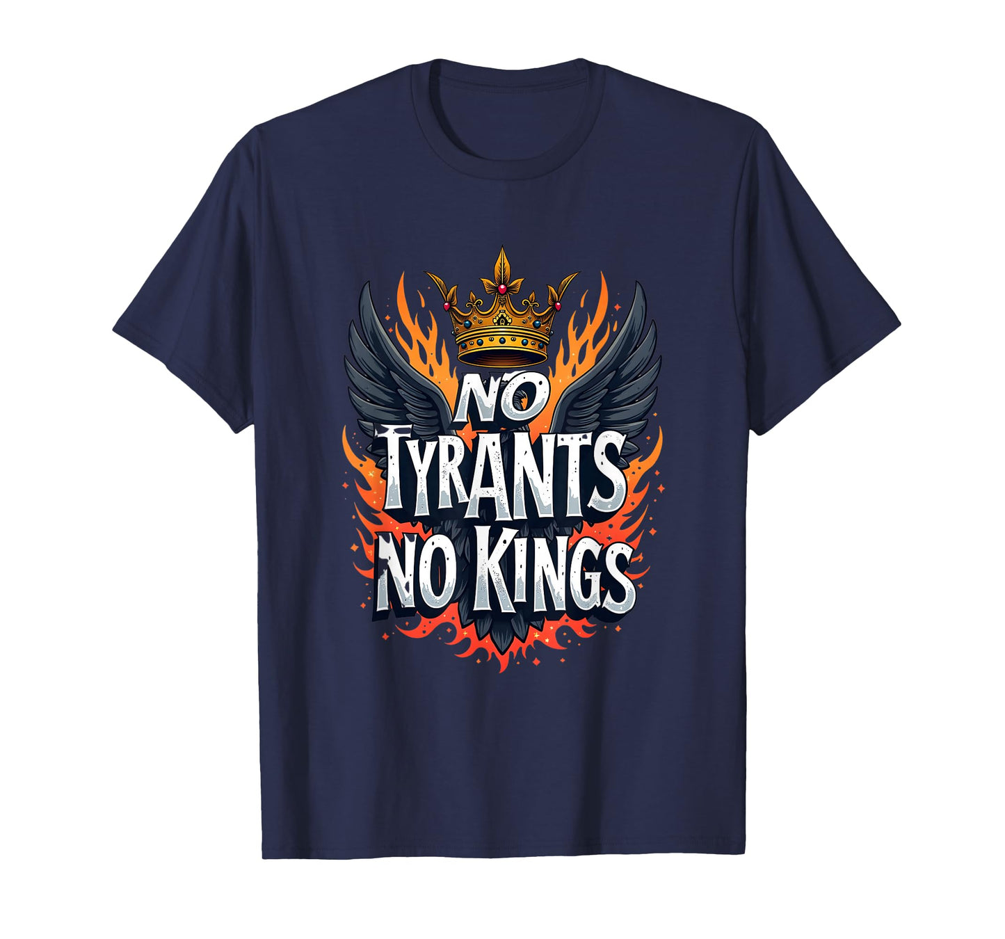 No Tyrants,No Kings Pro Democracy Resist Political Statement T-Shirt