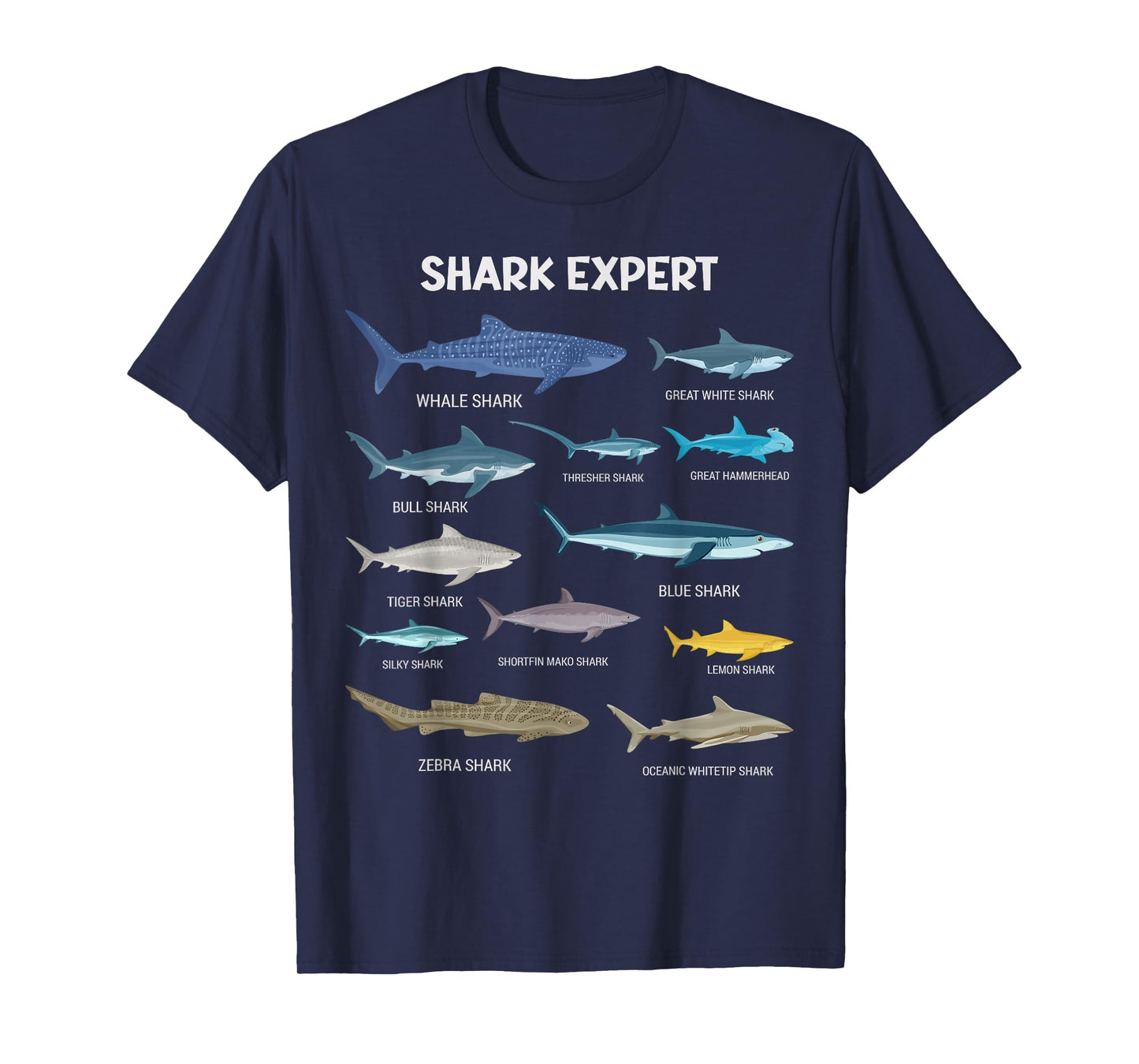 Funny Shark Tee for Men Ocean Fish Kids & Toddler Boys Shark T-Shirt