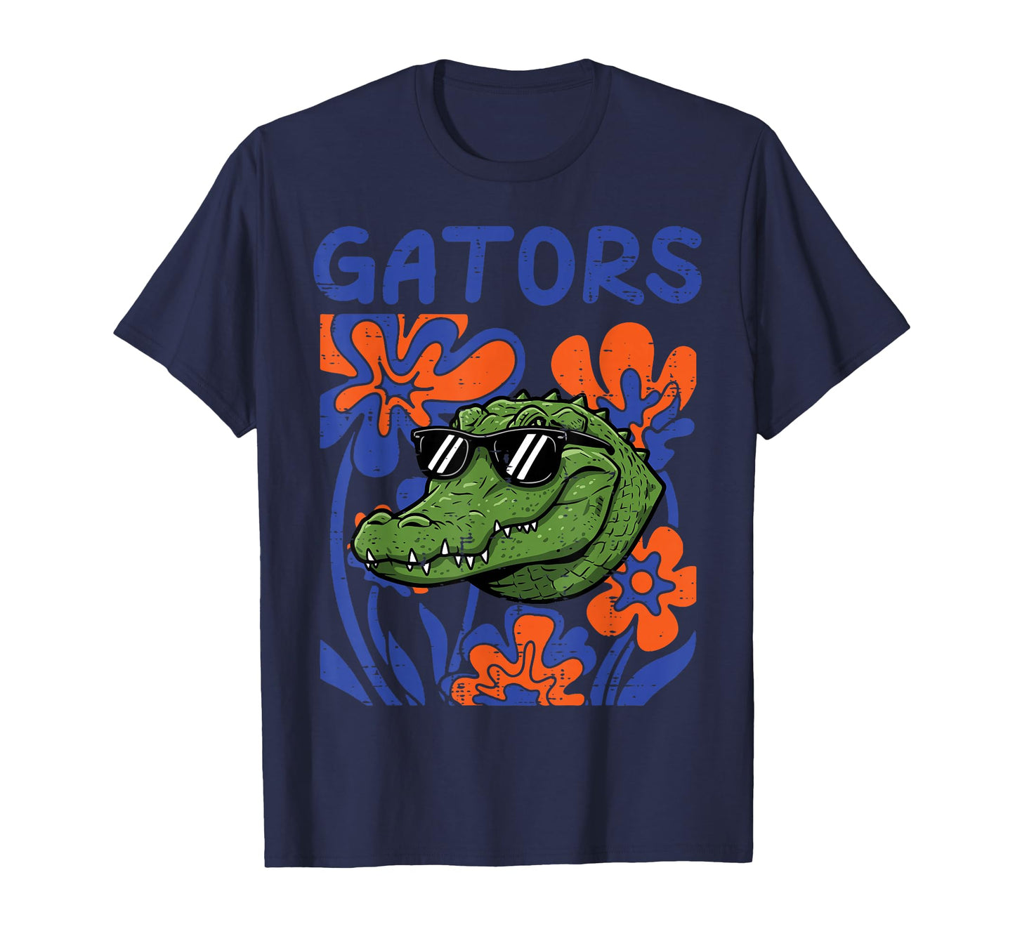 Gator Floral Aligator Men Women Kids Boys Girls Youth Teen T-Shirt