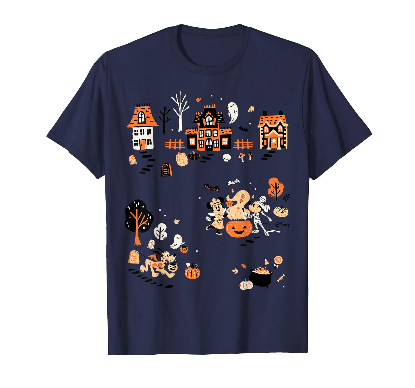 Mickey Mouse and Friends Halloween Village T-Shirt