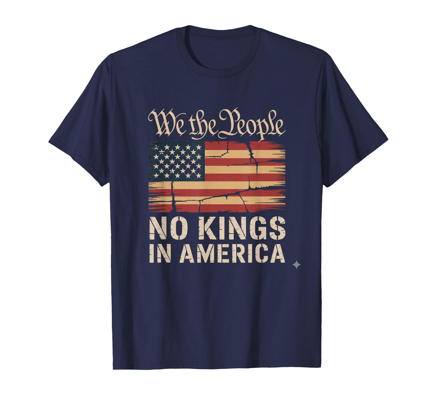 No Kings in America Vintage, We The People T-Shirt
