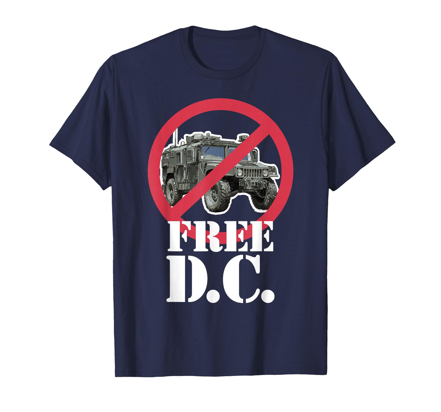 Free D.C. Military Out of Washington DC Peaceful Protest T-Shirt