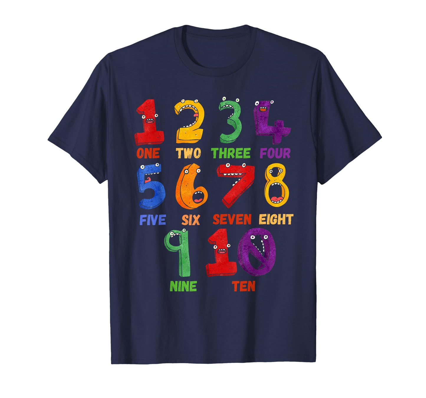 Learning Math Numbers Counting Funny Back to School Teacher T-Shirt for Men Women Girls Kids