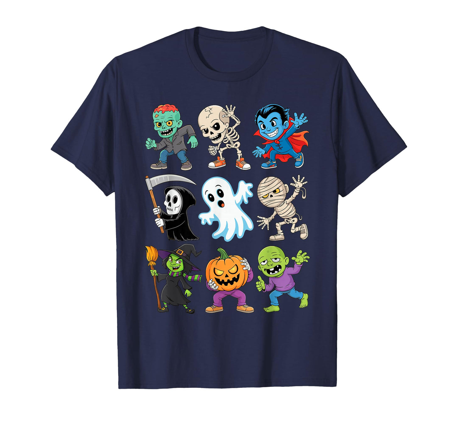 Spooky Creatures Kids Toddler Boys Halloween T-Shirt