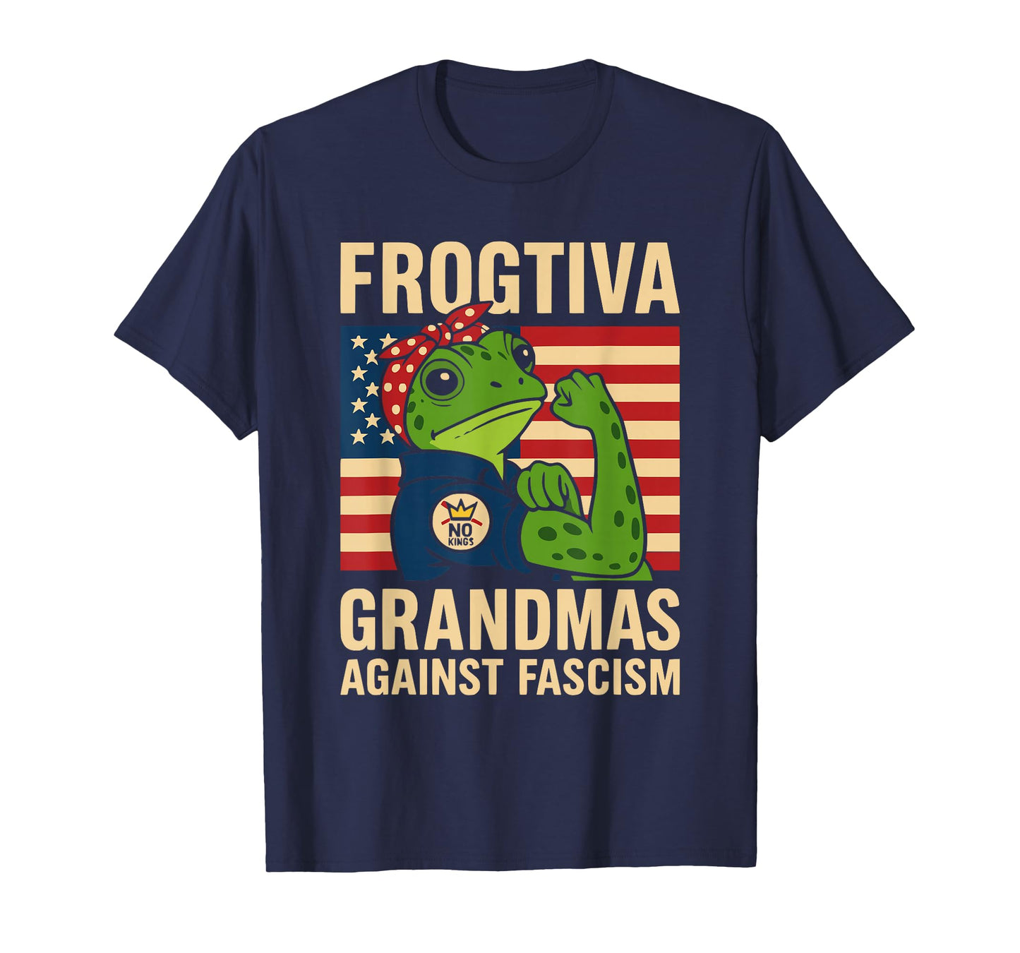 Frogtiva Grandmas Against Fascism Portland Frog Protest T-Shirt