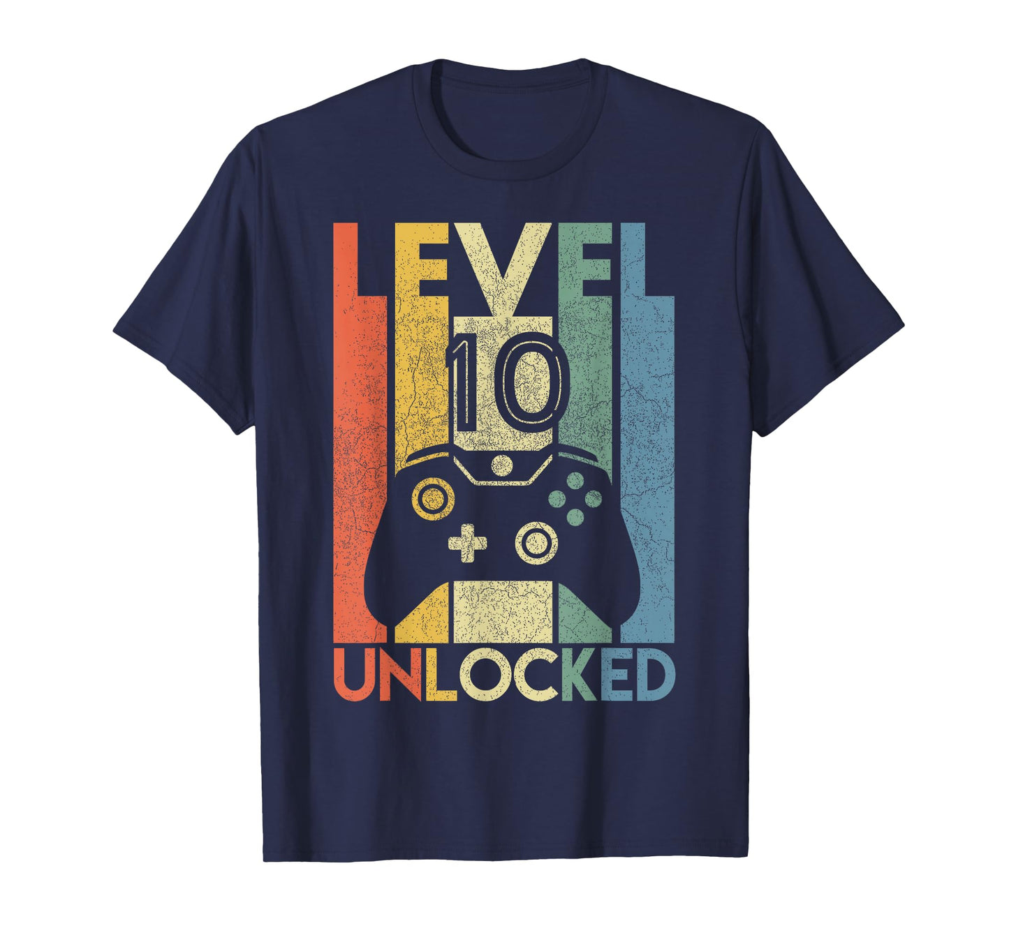 Level 10 Unlocked Shirt Funny Video Gamer 10th Birthday Gift T-Shirt