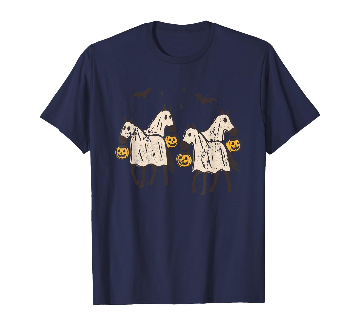 Cute Ghost Horses Halloween Trick or Treat T-Shirt T-Shirt