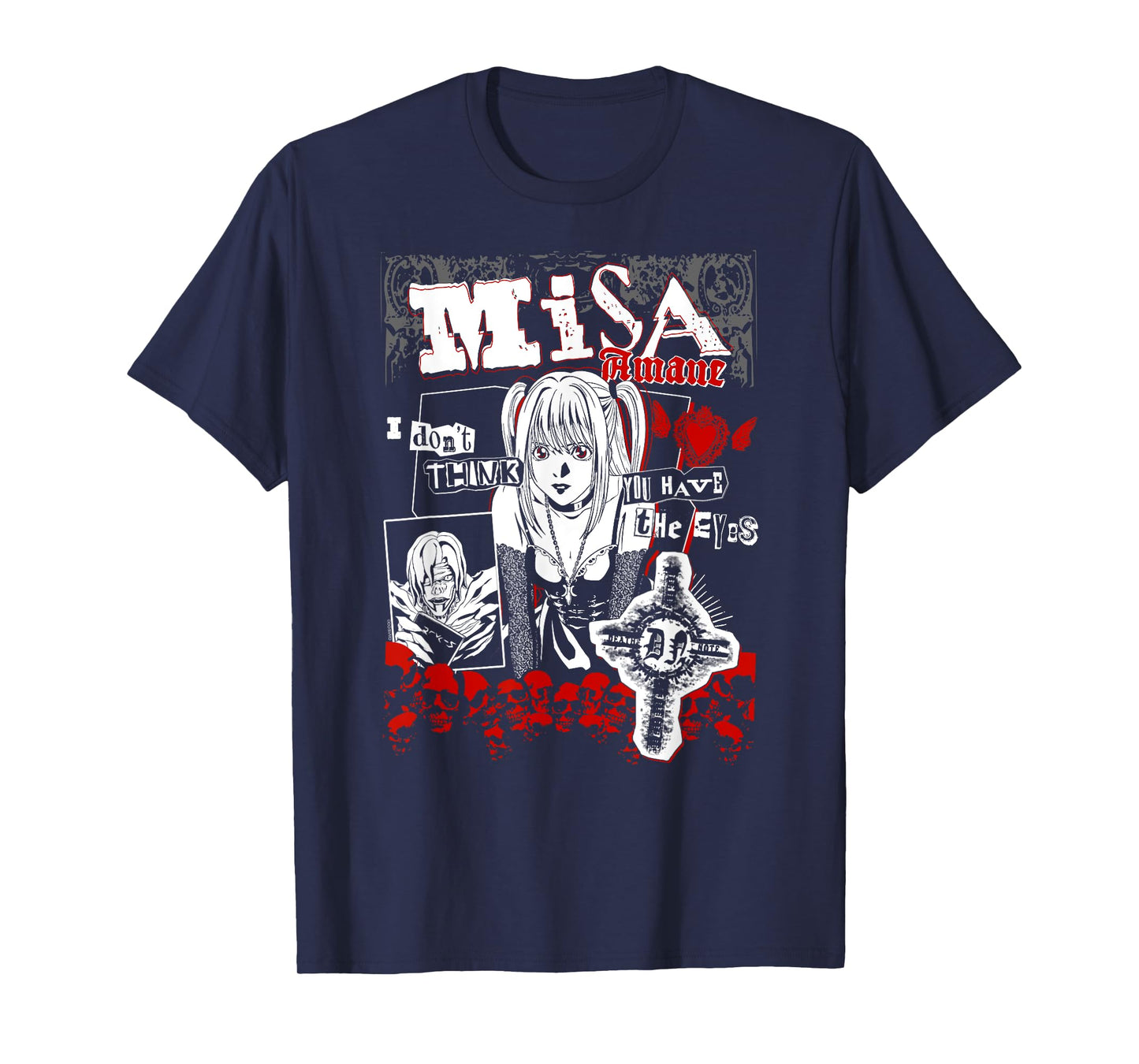 Death Note Misa Amane Punk Zine Collage Anime T-Shirt