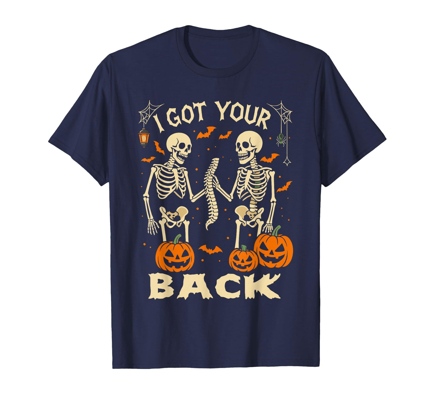 Halloween Skeleton Sarcastic Shirt, Bone I Got Your Back T-Shirt