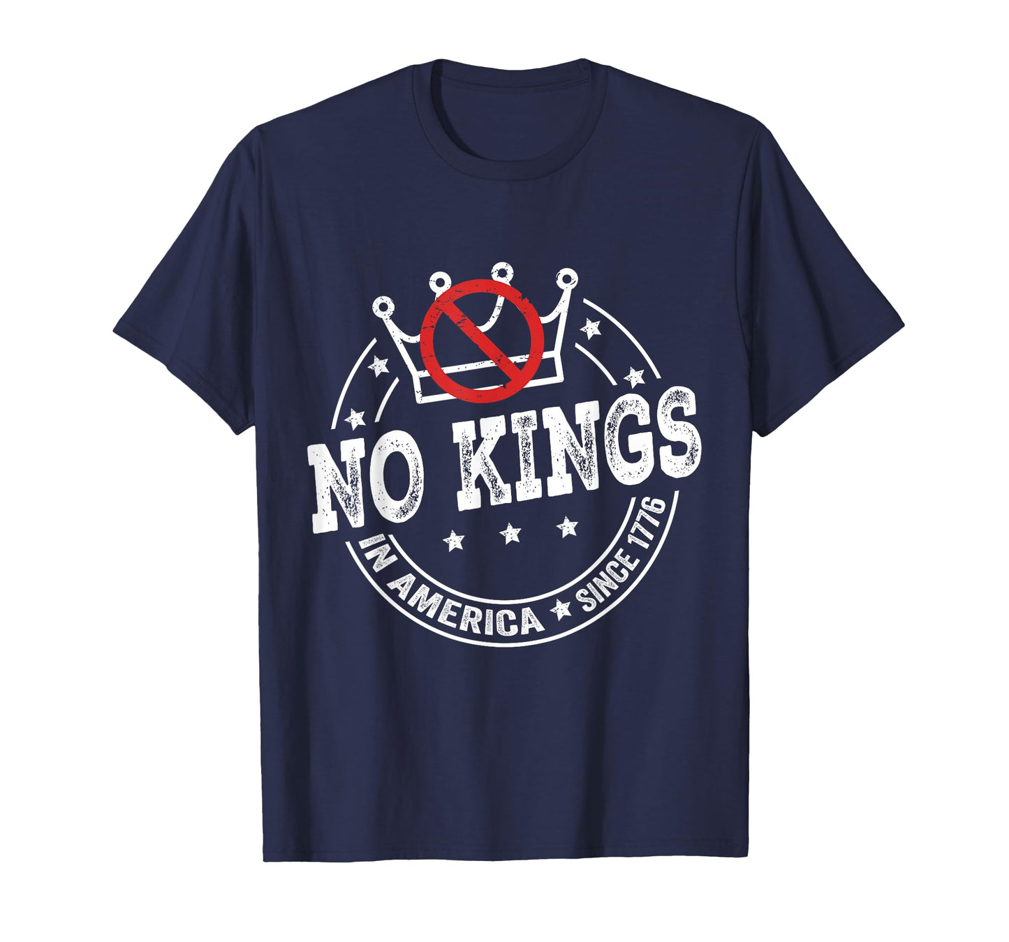 No Kings in America Since 1776 Vintage Patriotic T-Shirt