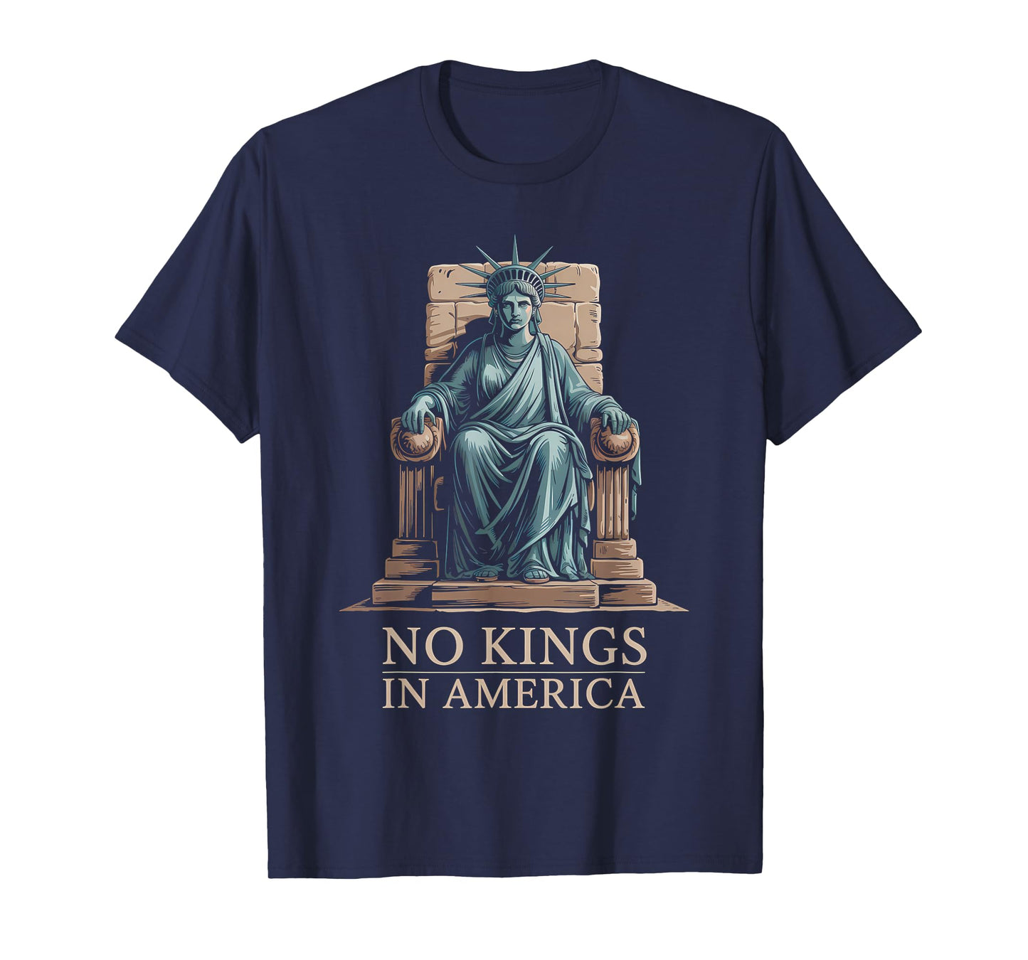 No Kings in America Shirt Statue Liberty Democracy Truth T-Shirt