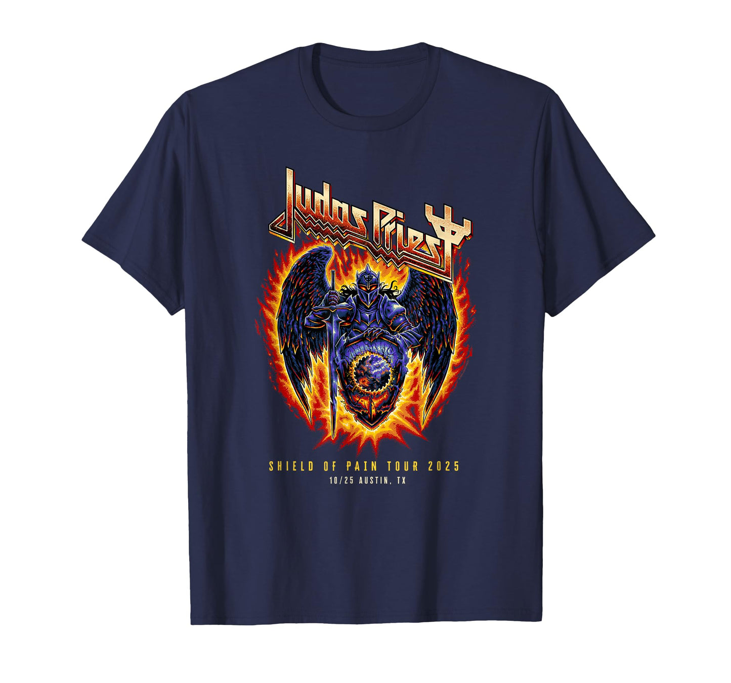 Judas Priest – Shield Of Pain Tour 2025 Austin T-Shirt