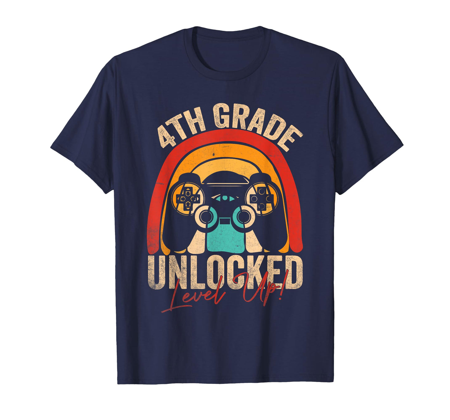 4th Grade Unlocked Level Up Gamer Back To School Fourth T-Shirt