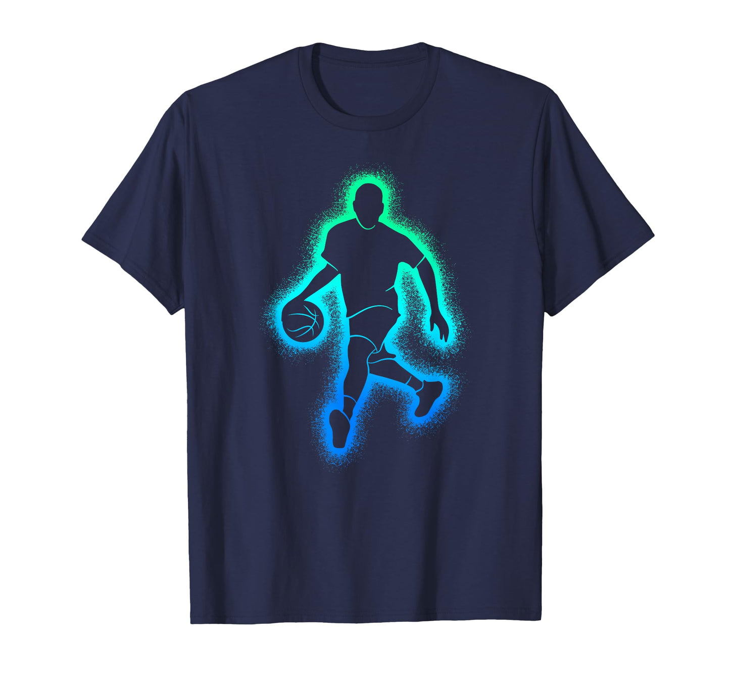 Basketball Dunking Boys Men Basketball Player T-Shirt
