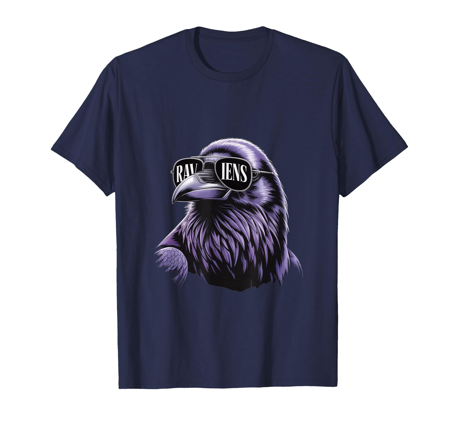 Cool Face Raven with Sunglasses Women and Men Maryland Pride T-Shirt
