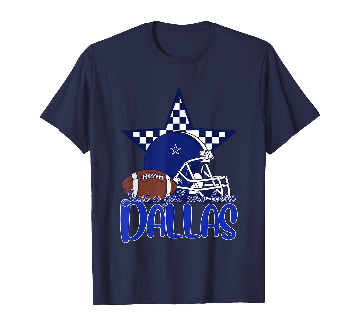 Just a Girl Who Loves Dallas Tee for Women Mom Kids Girls T-Shirt
