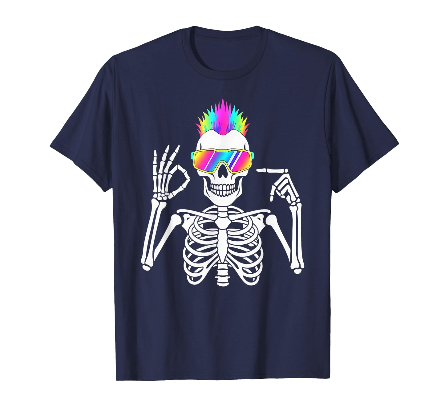 67 Skeleton Gen Alpha Funny Six Seven Halloween Meme T-Shirt