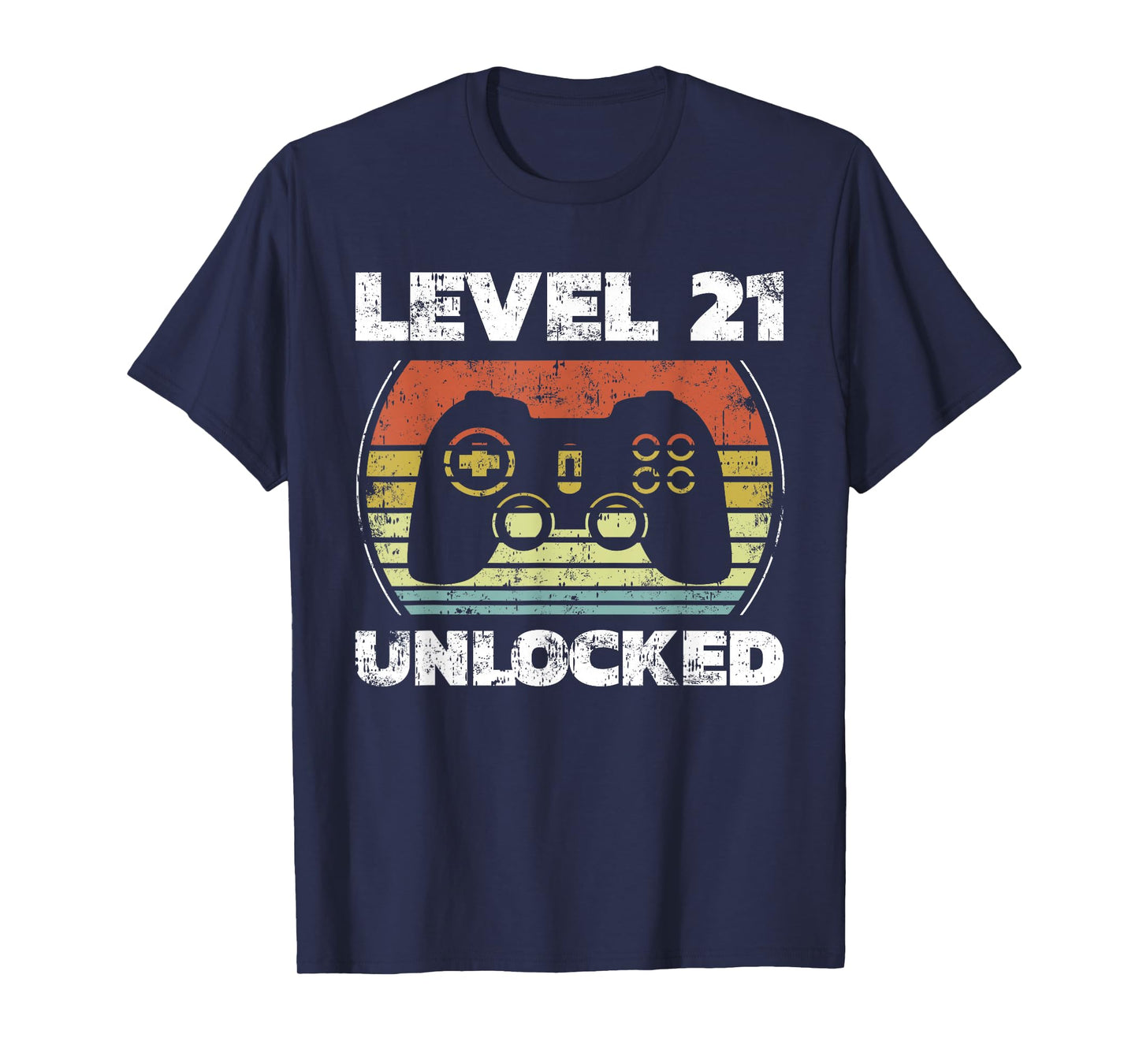 Level 21 Unlocked Funny Video Gamer 21st Birthday T-Shirt