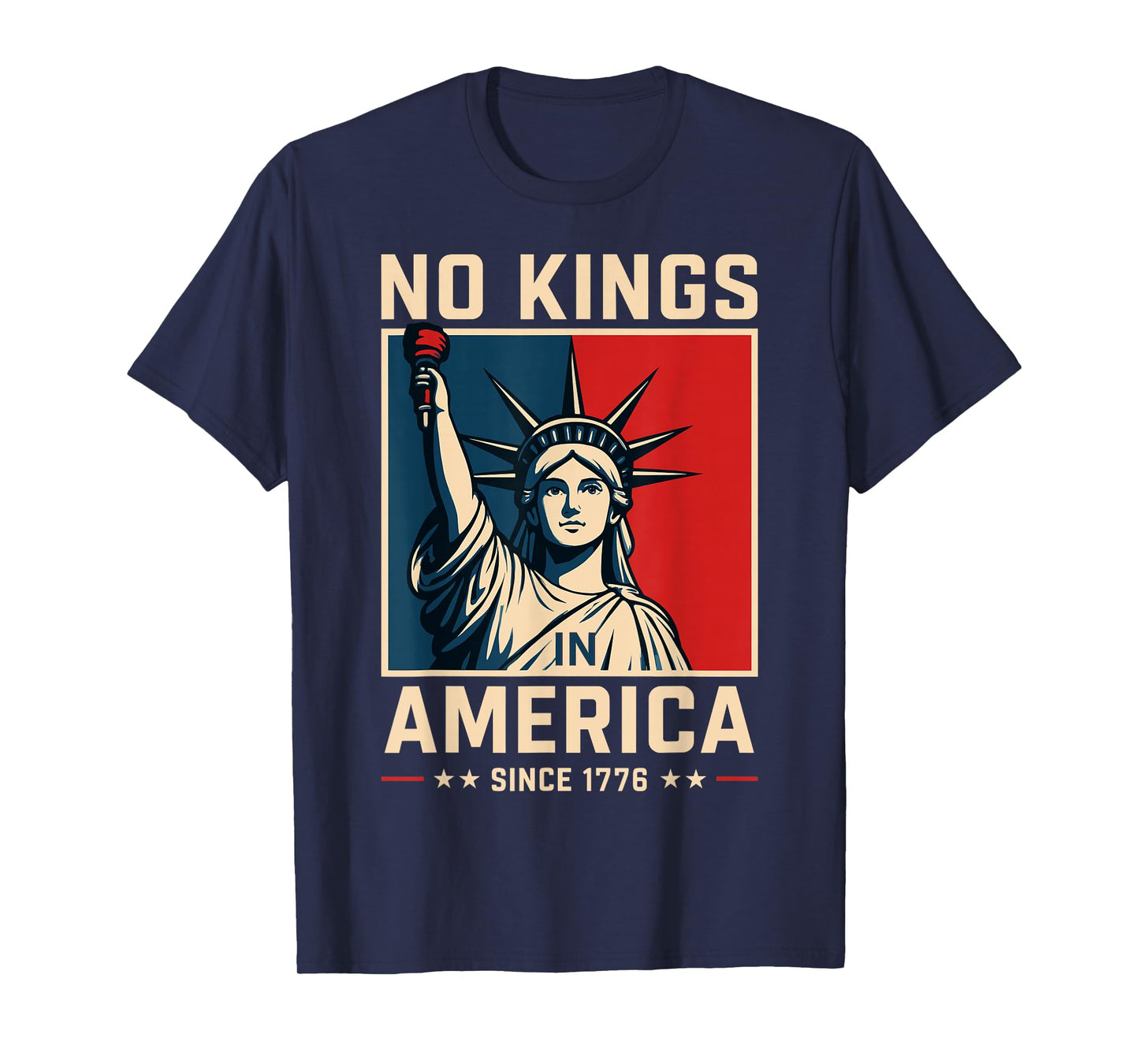 No Kings in America Since 1776 Patriotic Anti Monarchy T-Shirt