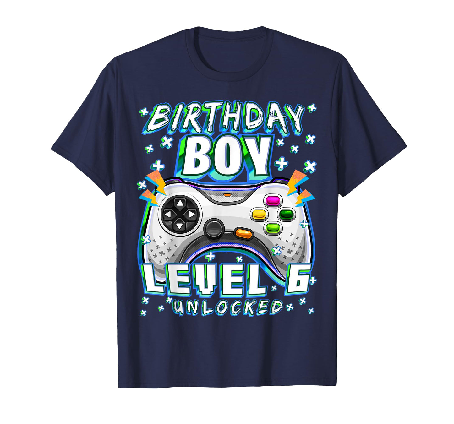 Level 6 Unlocked Video Game 6th Birthday Gamer Boys T-Shirt