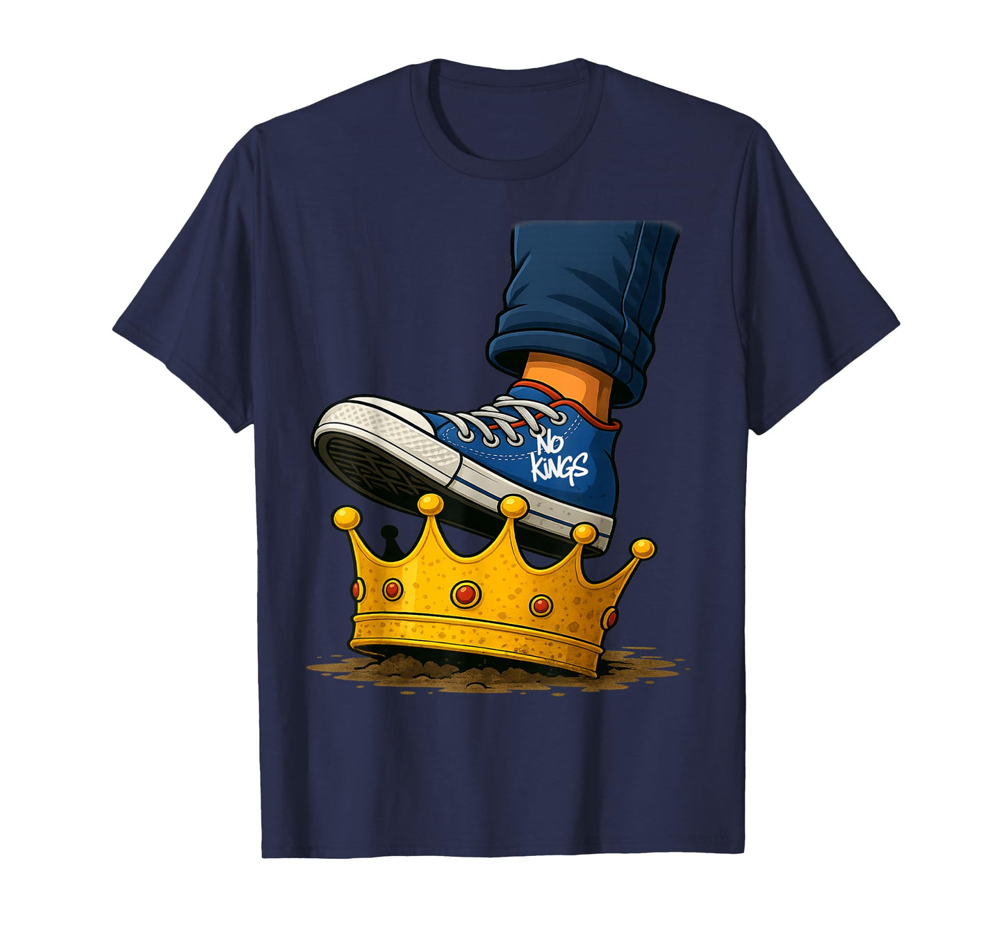 No Kings Shoe On Crown T-Shirt