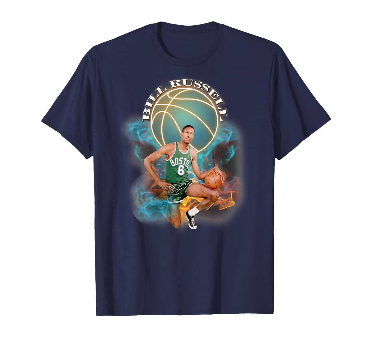 Bill Russell_012_Back Printed T-Shirt