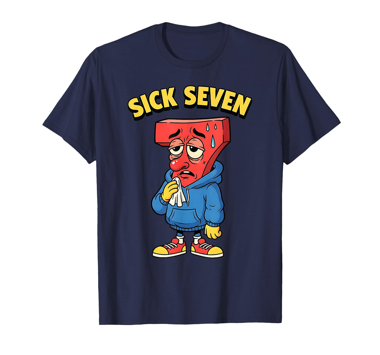 67 Funny Men Women Six Seven Humor Meme Brainrot Sick Seven T-Shirt