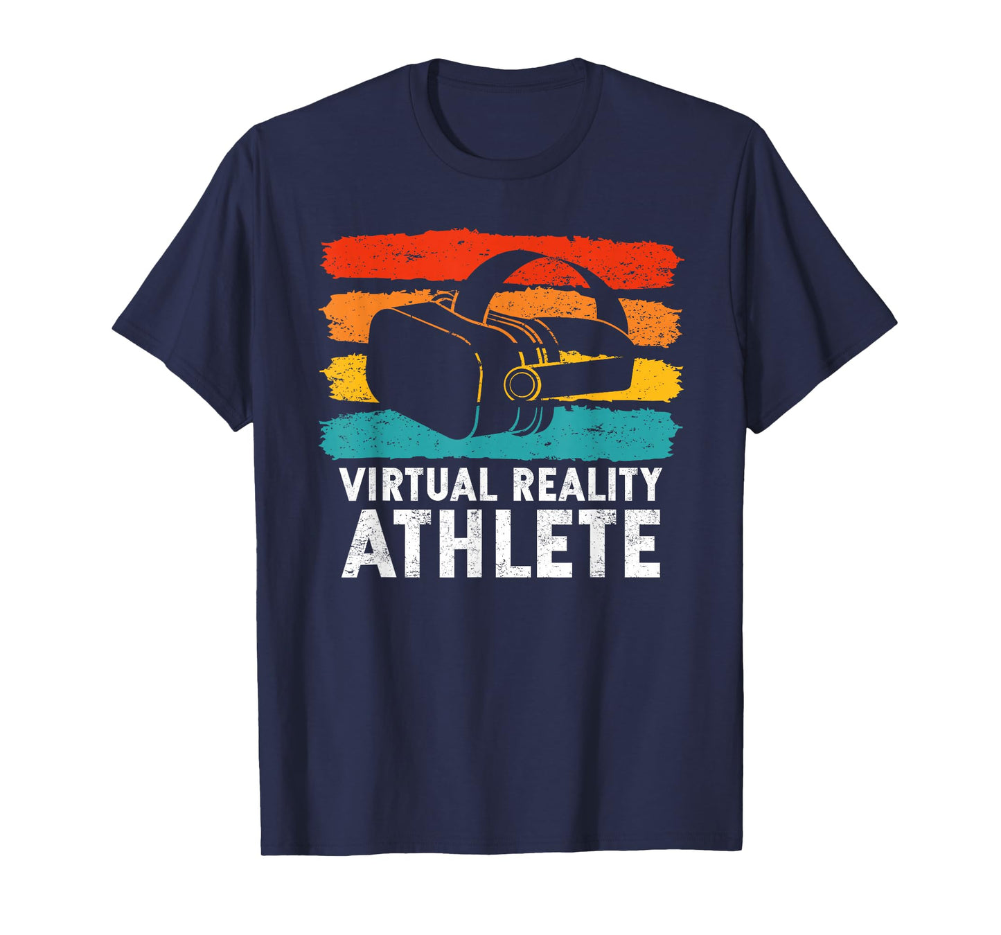 Virtual Reality Gifts For VR Gamers VR Vintage Virtual Reality Athlete T-Shirt