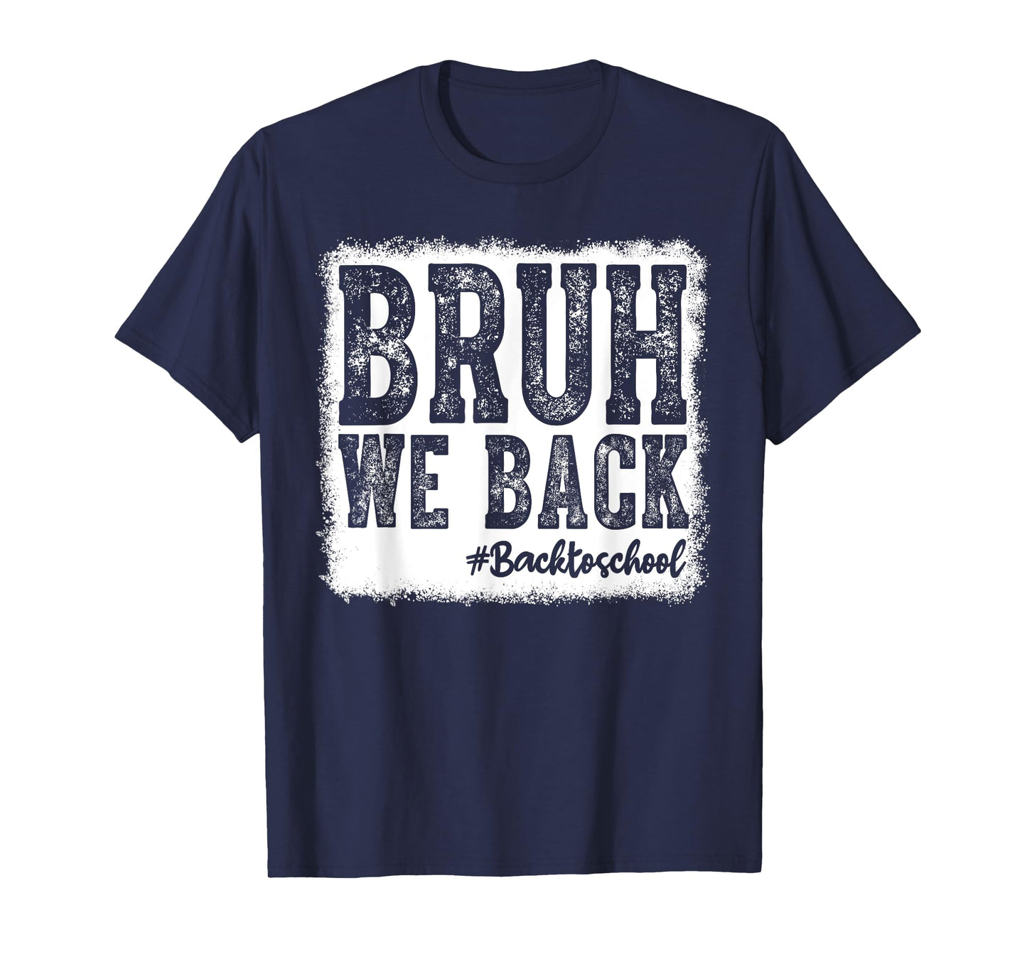 Retro Bruh We Back Saying Meme Back To School Boy Girls Kids T-Shirt