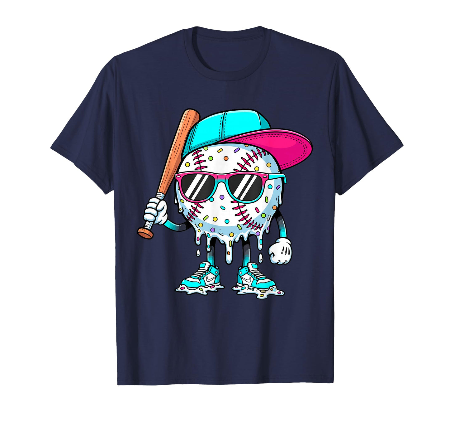 Baseball Lifestyle 101 Apparel Youth Baseball Drip Icecream T-Shirt
