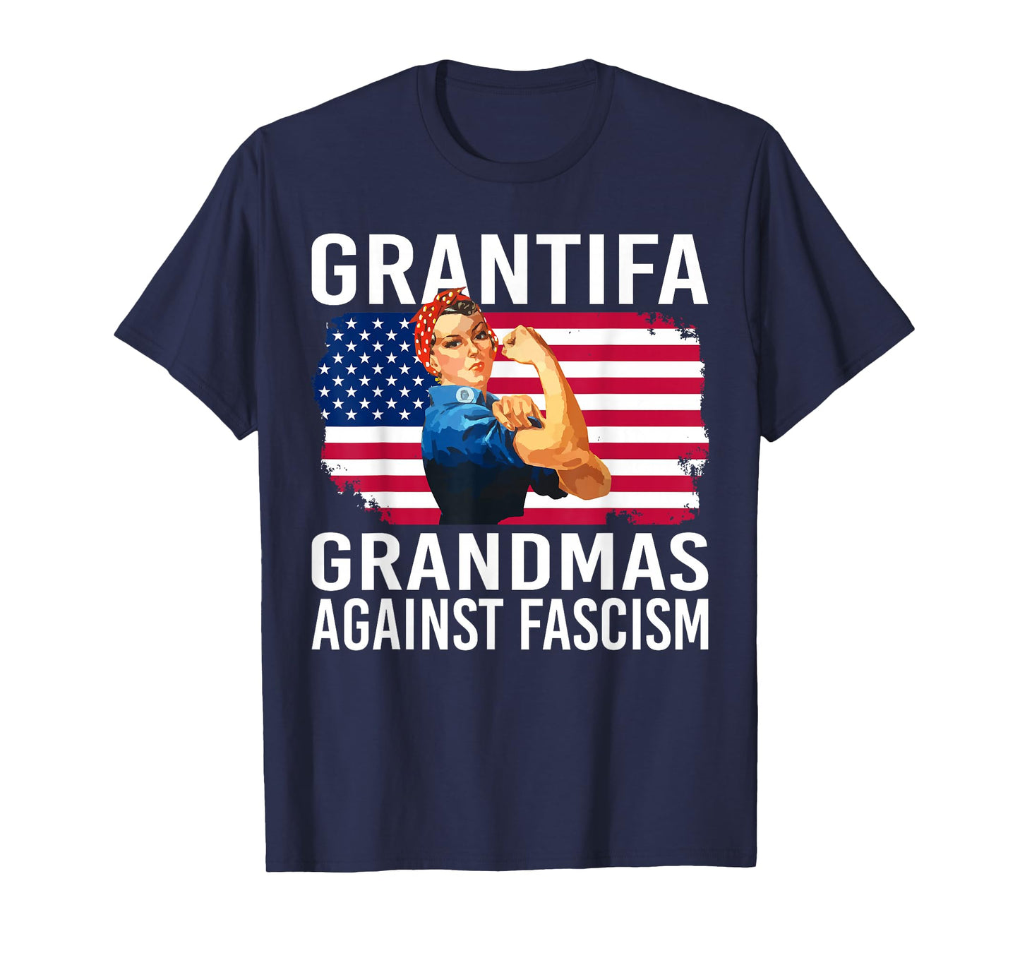 Grantifa Grandmas Against Fascism Flag Resist No Kings 50501 T-Shirt