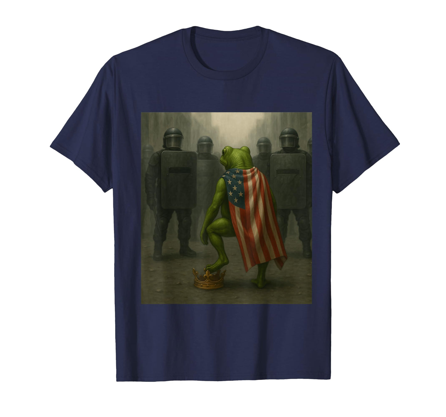 Portland Frog Protest Retro Vintage Resist No Kings T-Shirt
