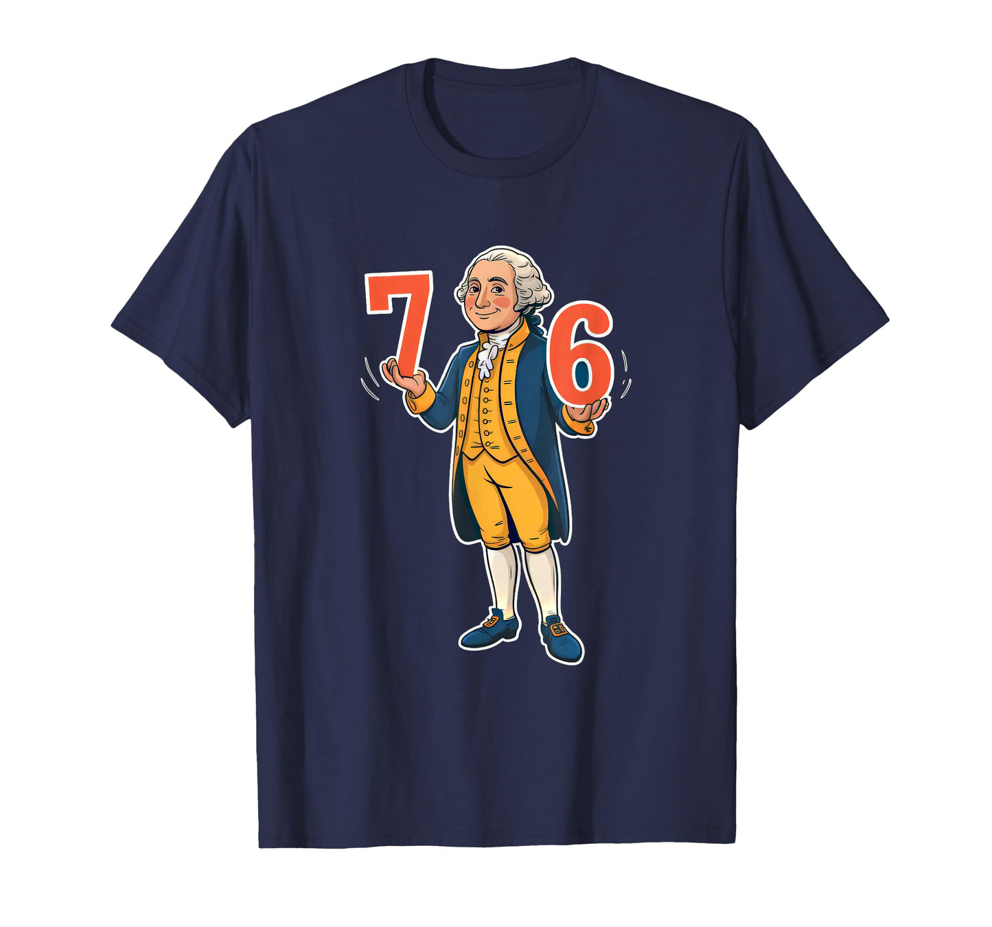 6-7 7-6 George Washington Funny Six Seven Gen Alpha Slang T-Shirt