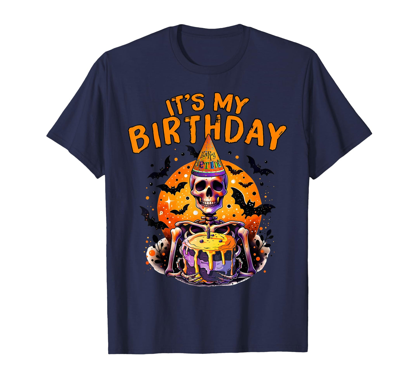 It's My Birthday Skeleton Happy Halloween Birthday Party T-Shirt