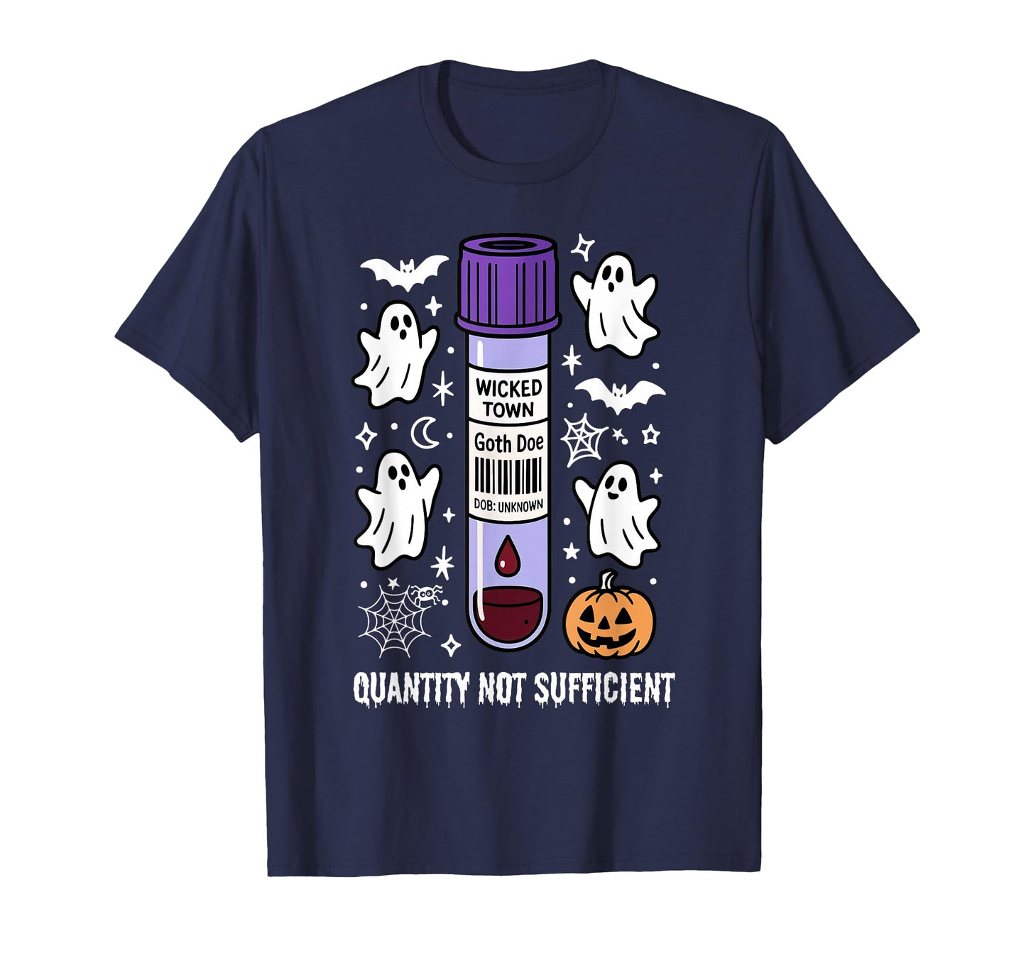 Test Tube Halloween Lab Tech Laboratory Science Phlebotomy T-Shirt