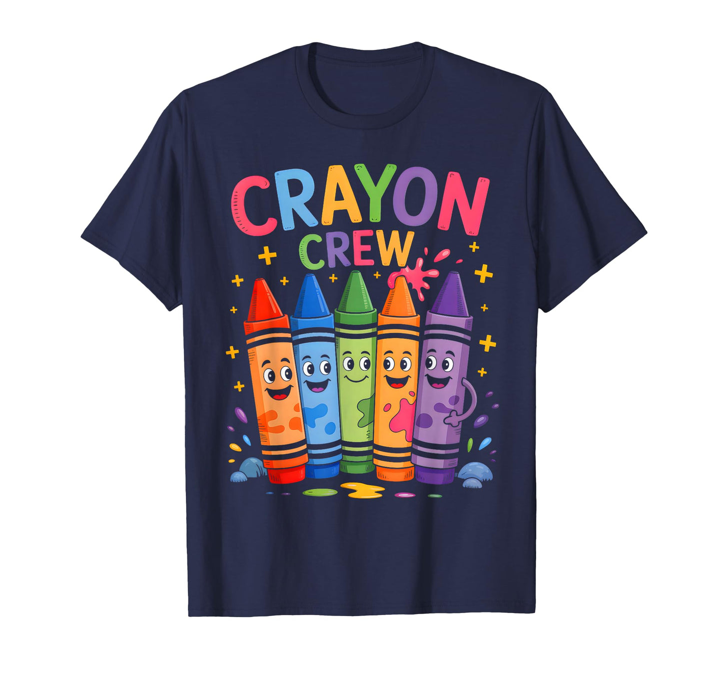 Coloring Art Drawing Color Funny Crayon Crew Halloween T-Shirt