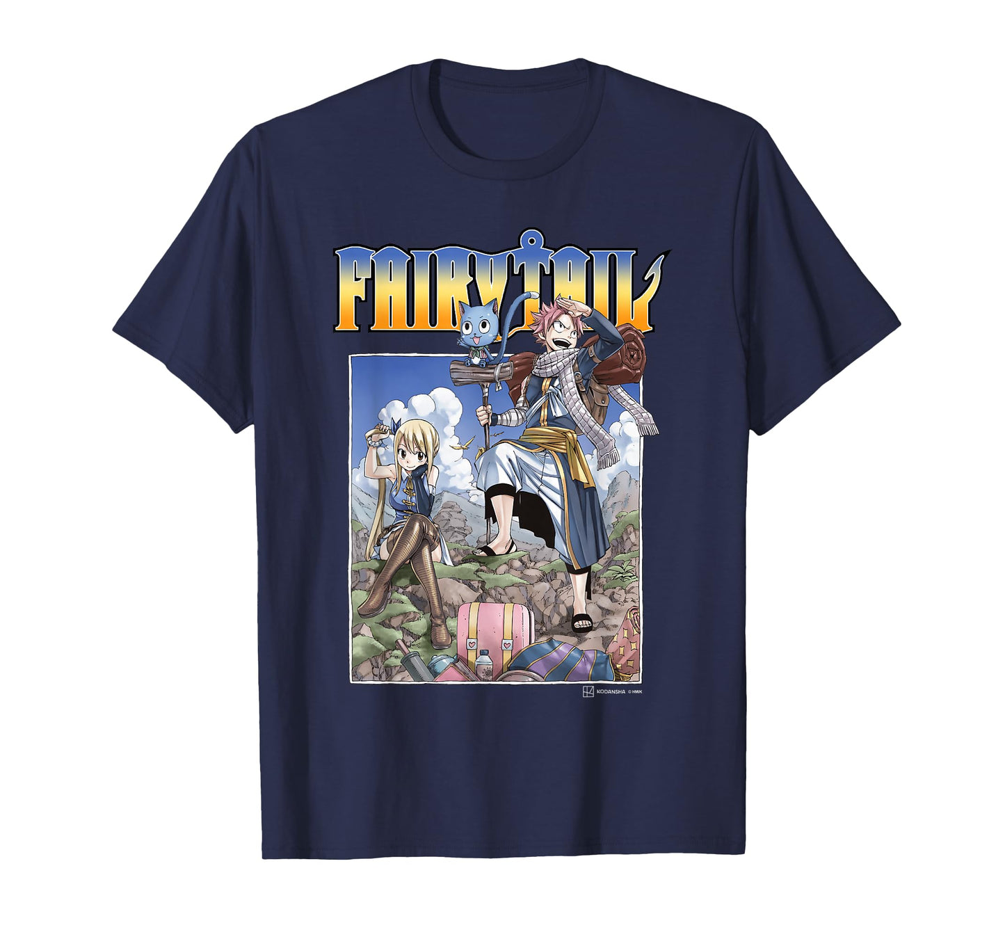 Fairy Tail Natsu Dragneel And Lucy Heartfilia On A Mission T-Shirt