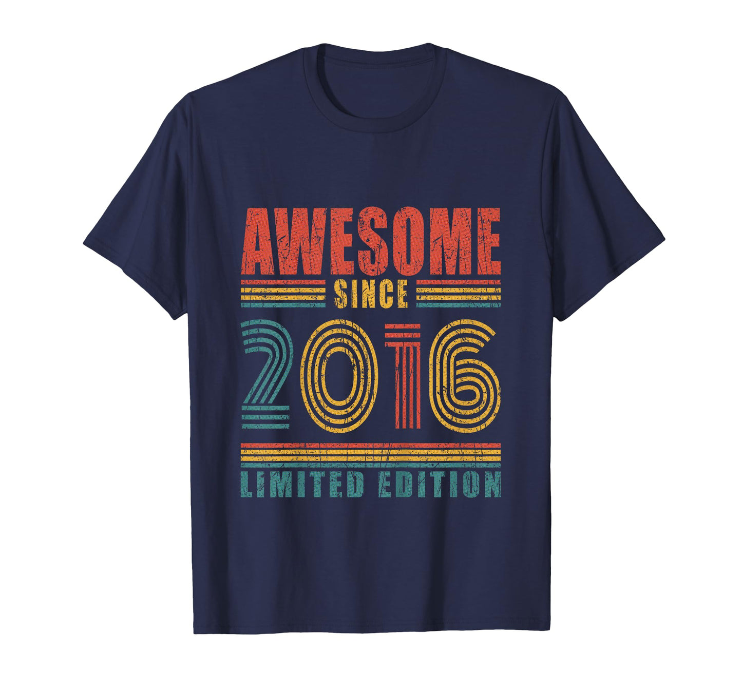 Kids 9th Birthday Awesome Since 2016 Vintage 9 Birthday T-Shirt