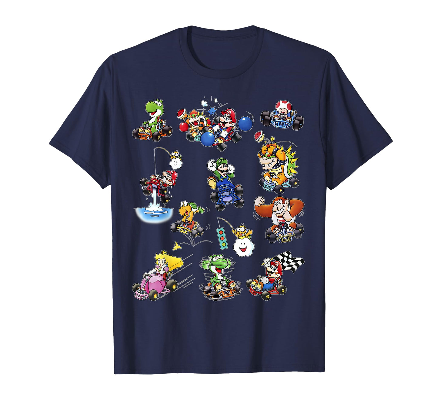 Mario Kart Racers Action Mach Up Poster T-Shirt