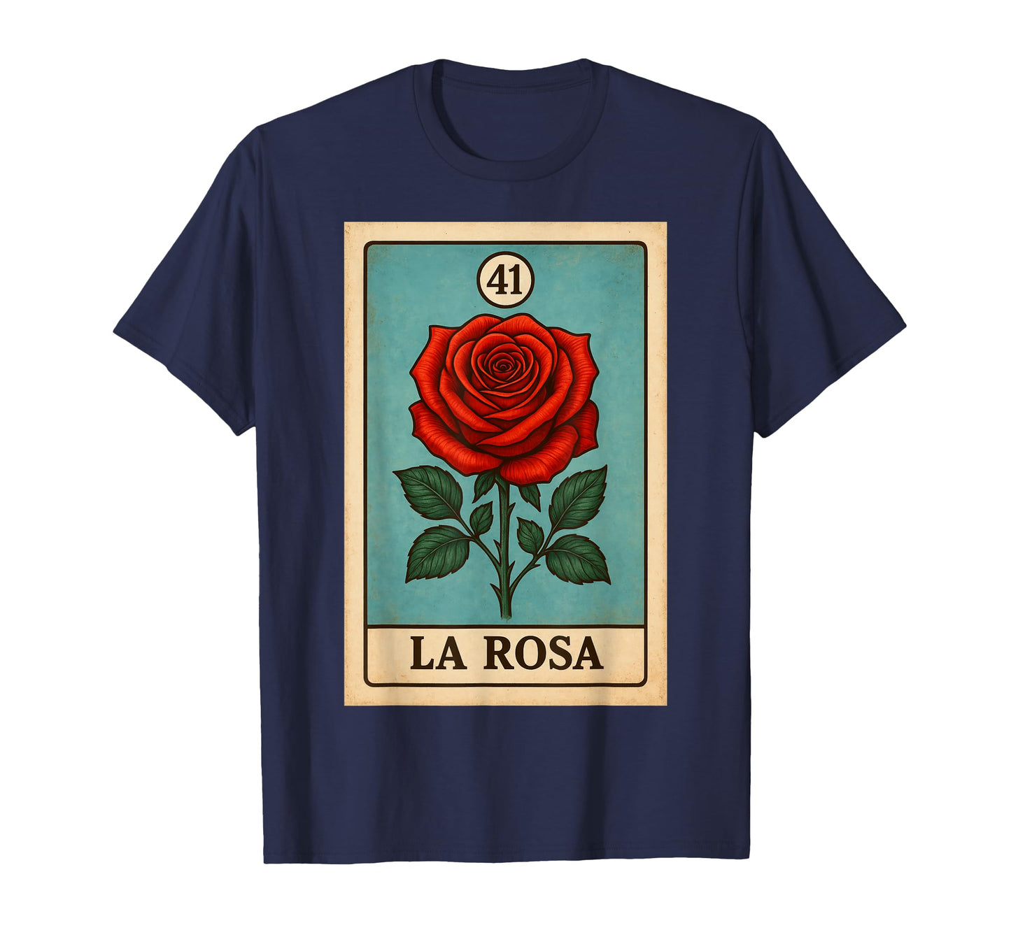 rosa Mexican Lottery Bingo Game, Roses T-Shirt