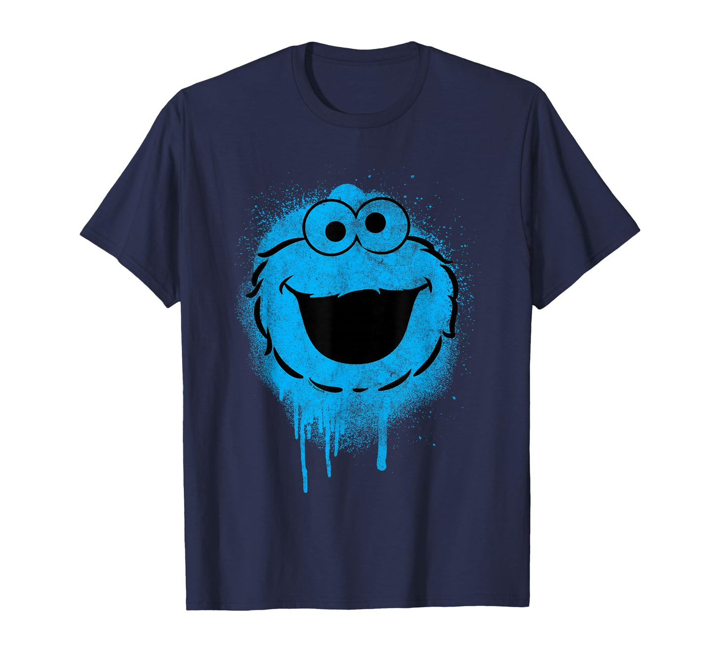Sesame Street Cookie Monster Graffiti Face Halloween Costume T-Shirt