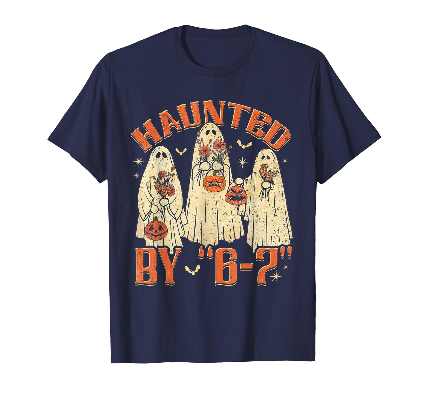 67 Meme Halloween Haunted by 6 7 Six Seven Gen Alpha Z T-Shirt