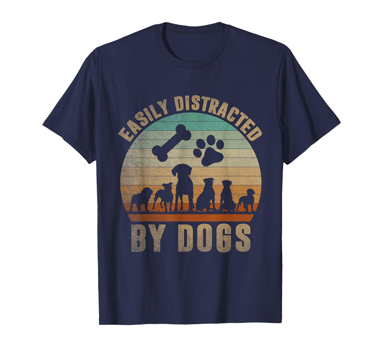 Easily Distracted By Dogs Shirt Kids Women Men Pet Lover T-Shirt