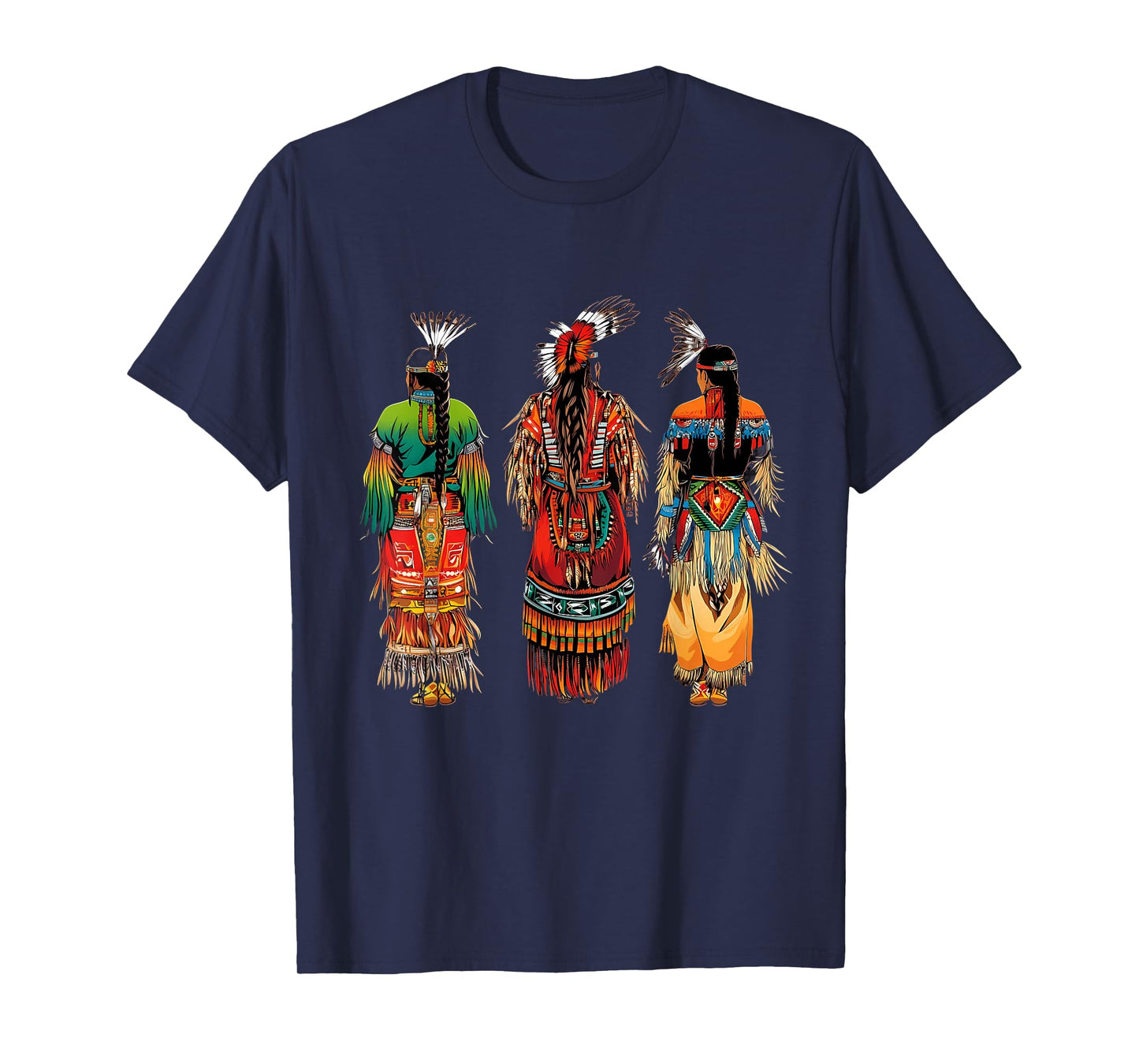 Indian Tribe Native American Feather Headdress Indian Chief T-Shirt