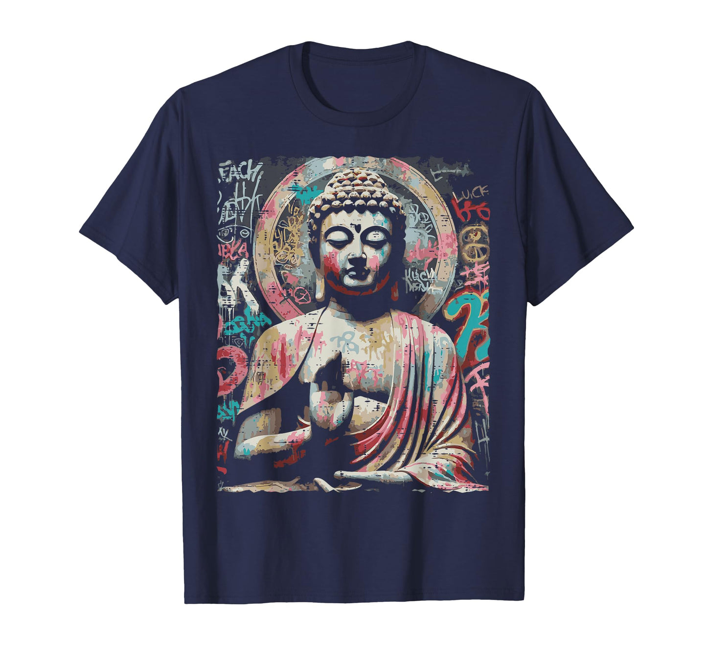 Street Wear Buddha Graffiti Vintage Meditation Men Women Kid T-Shirt