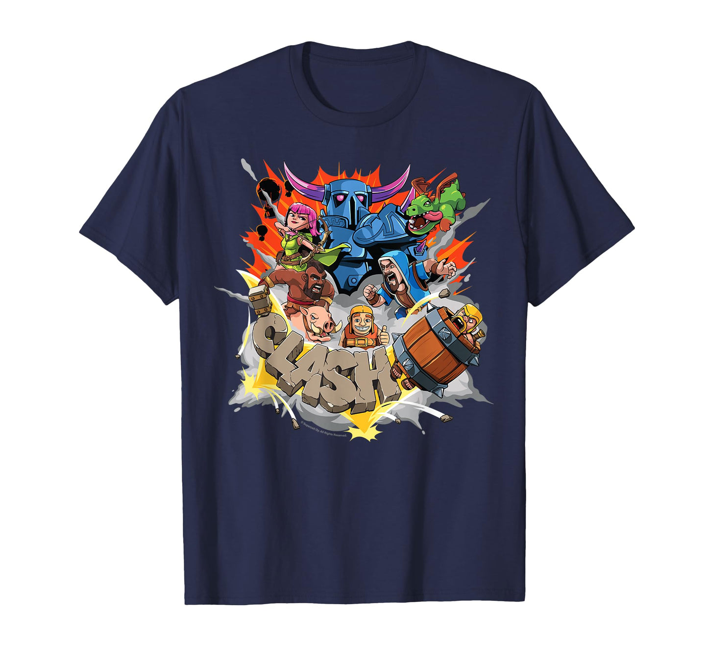 Clash of Clans Chaotic Battle Epic Group Shot T-Shirt